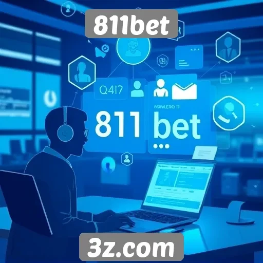 Interação e suporte ao cliente no site 811bet